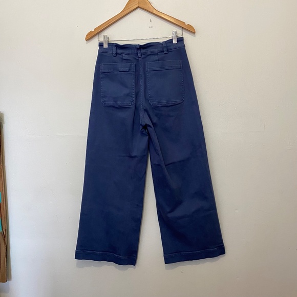 Everlane The Wide-Leg Crop Pant in Blue - Picture 3 of 6